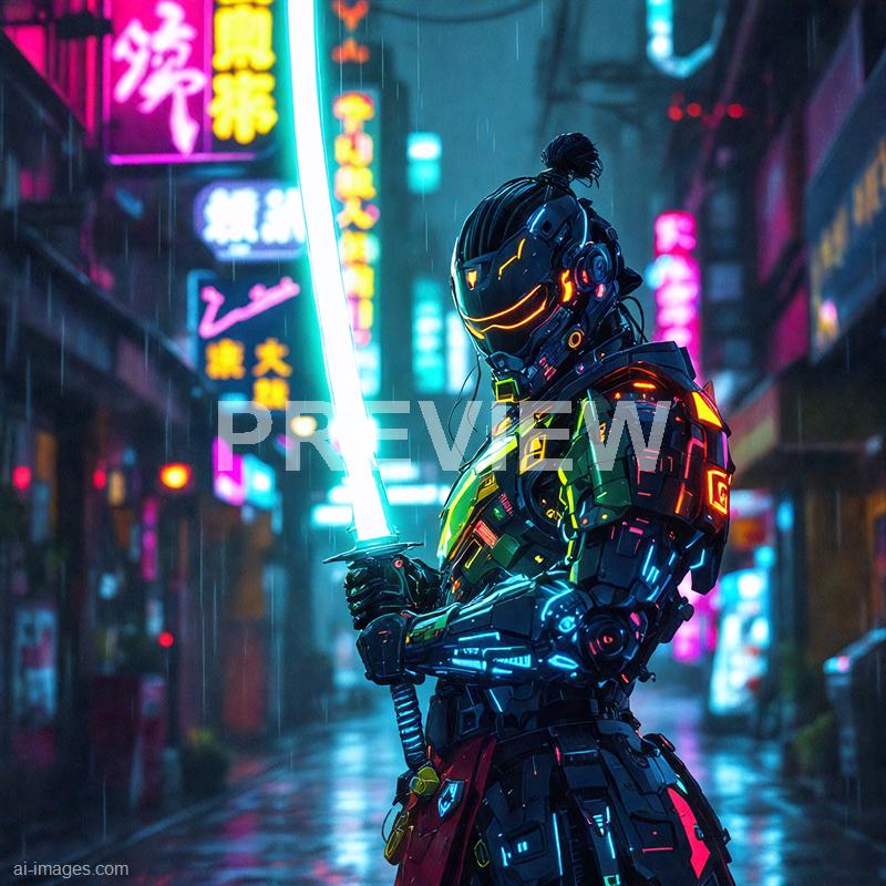 15072 - 6-cybernetic-samurai-under-neon-rain-a-futuristic-sam_250706001740_00001
